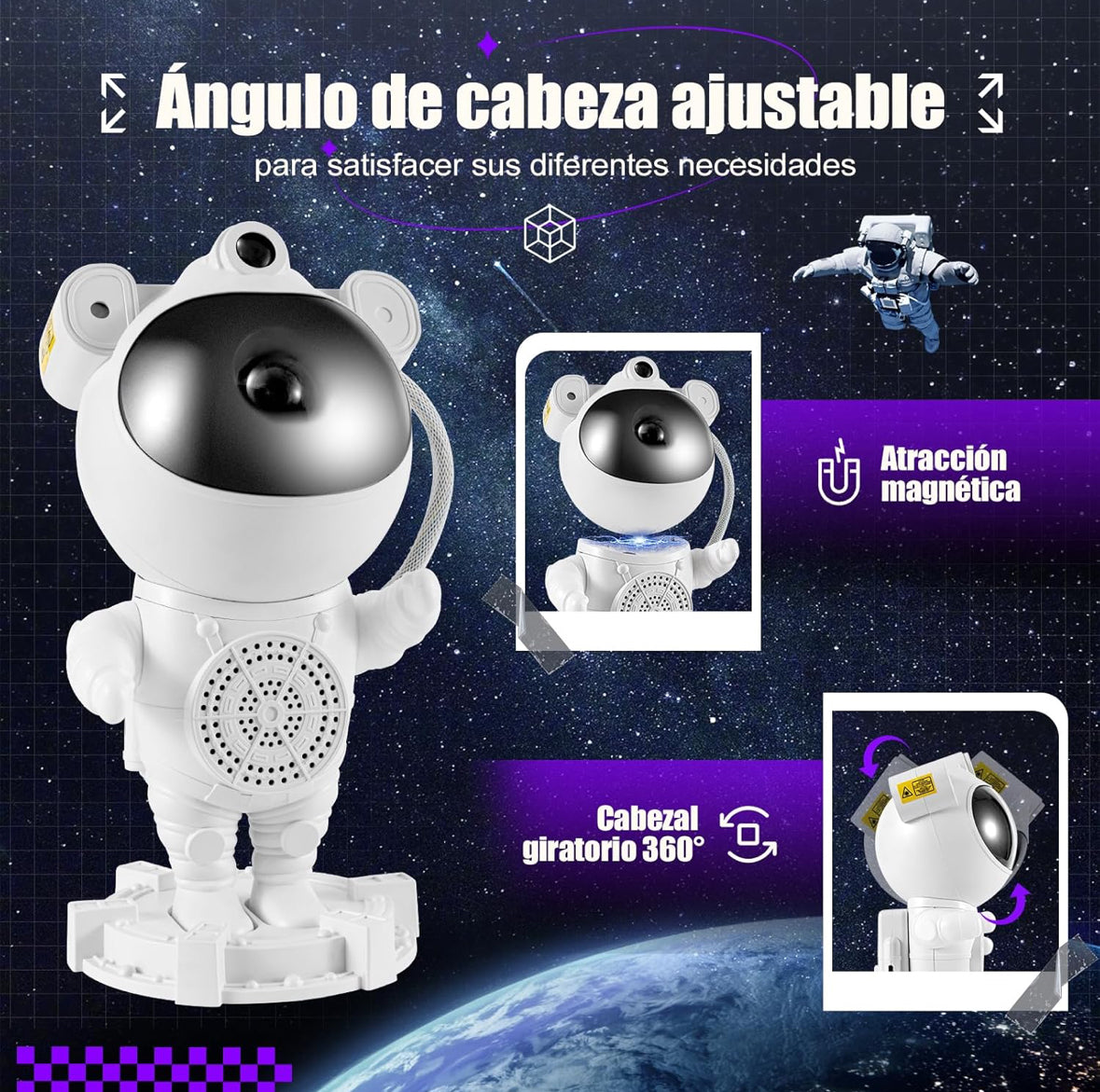 Astronauta Proyector de Nebulosa