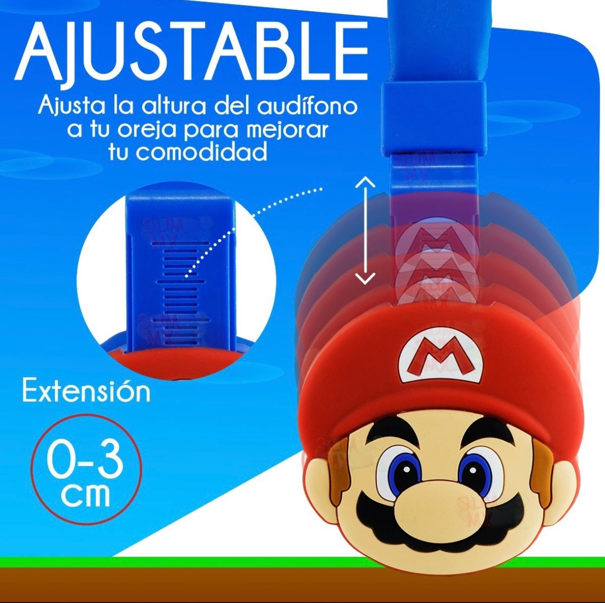 Audífonos Mario Bros Bluetooth