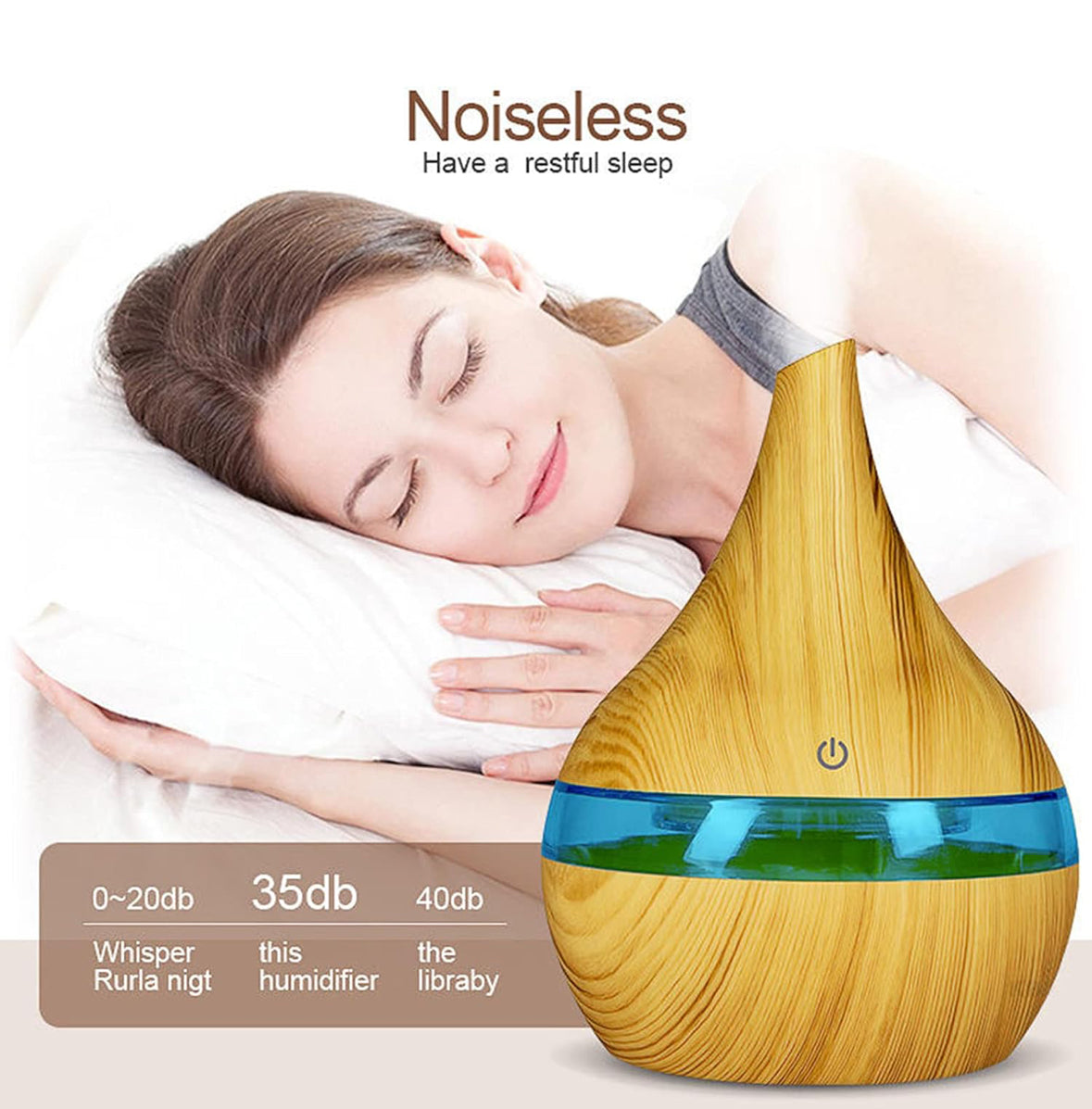 Humificador Nanoaroma con Luz Led