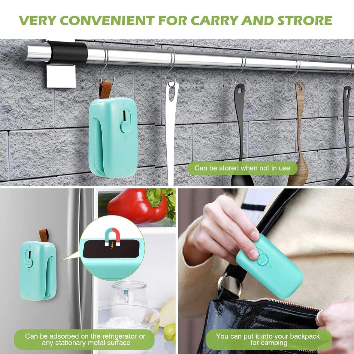 Mini Sellador de Bolsas 2 en 1