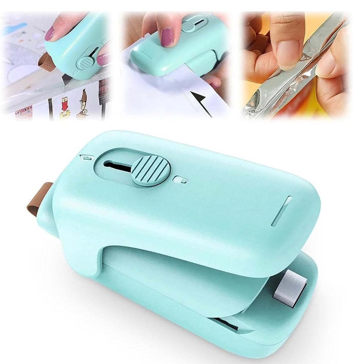 Mini Sellador de Bolsas 2 en 1