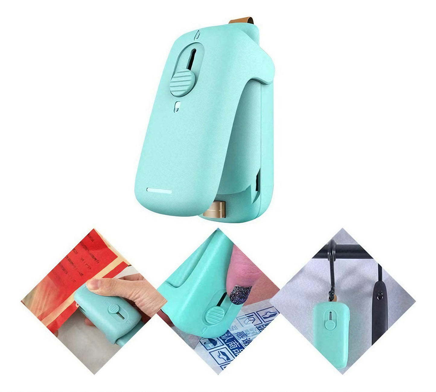 Mini Sellador de Bolsas 2 en 1