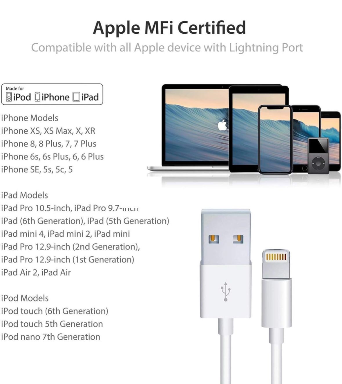 Cable USB a Lighting